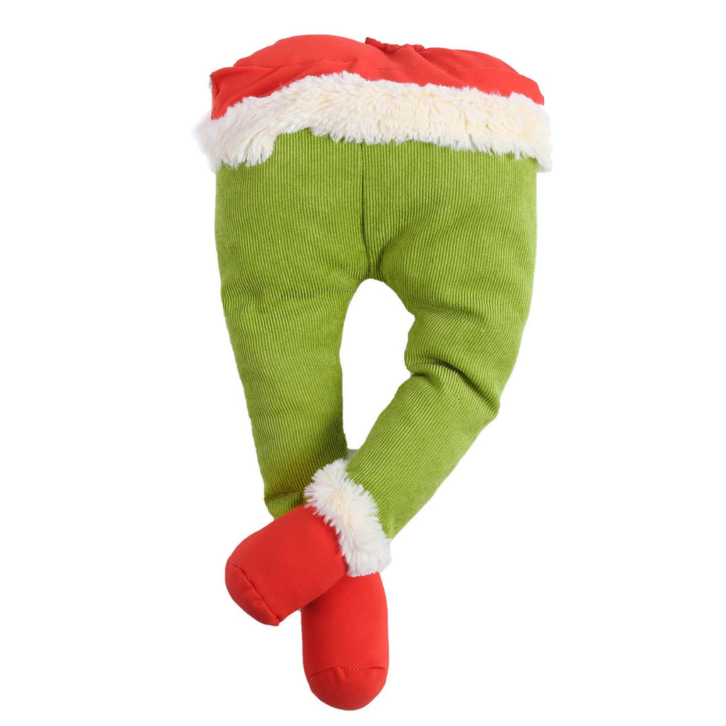 Christmas Elf Legs Garden Decoration — Funny Outdoor Xmas Decor