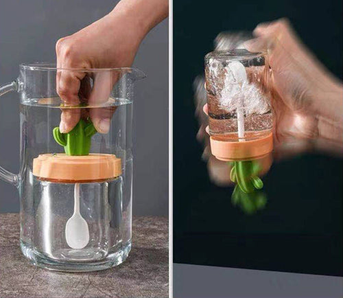 Cactus-Shaped Seasoning Jar & Salt Shaker Set