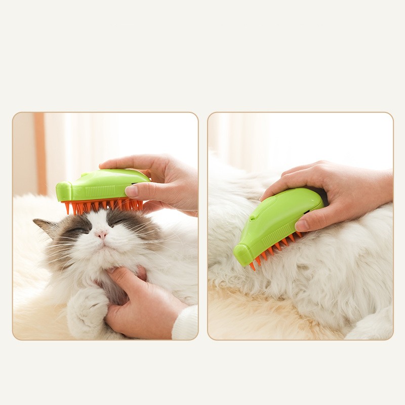 3 In 1 Pet Steam Brush Cat Dog Cleaning Steamy Spray