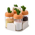 Cactus-Shaped Seasoning Jar & Salt Shaker Set