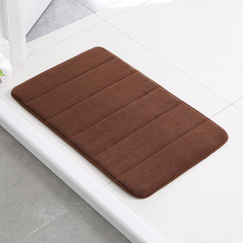 Home Bath Mat Coral Fleece Bathroom Toilet Floor Mat