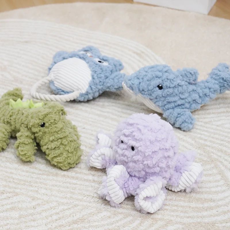 Plush Animal Shape Dog Chew & Bite Toy