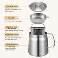 Kitchen Oil Dispenser Pot with Drip-Free Spout