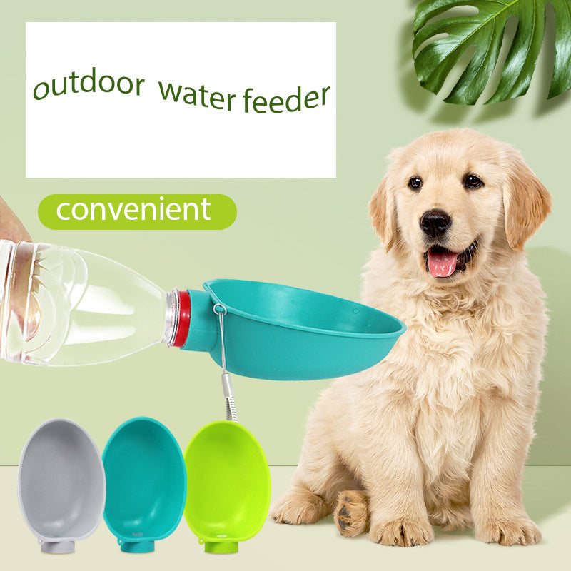 Portable Dog Drinking Bowl Outdoor Water Feeding Pet
