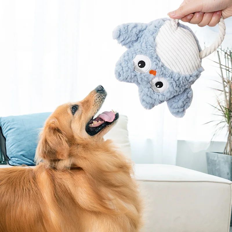 Plush Dog Toy Animals Shape Bite Toys