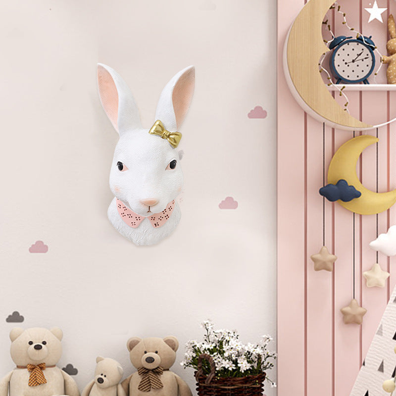 Cartoon Rabbit Wall Decor — Cute Kids Room & Nursery Art