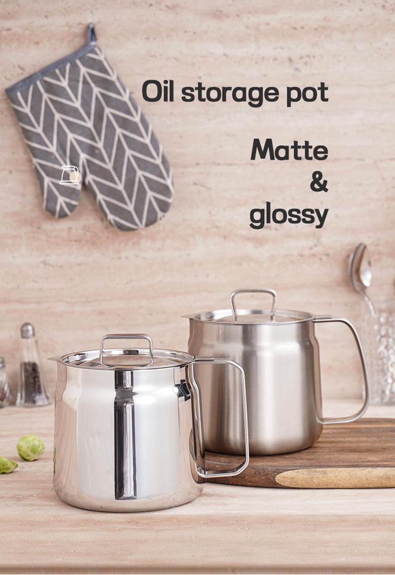 Kitchen Oil Dispenser Pot with Drip-Free Spout