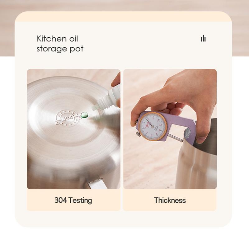 Kitchen Oil Dispenser Pot with Drip-Free Spout