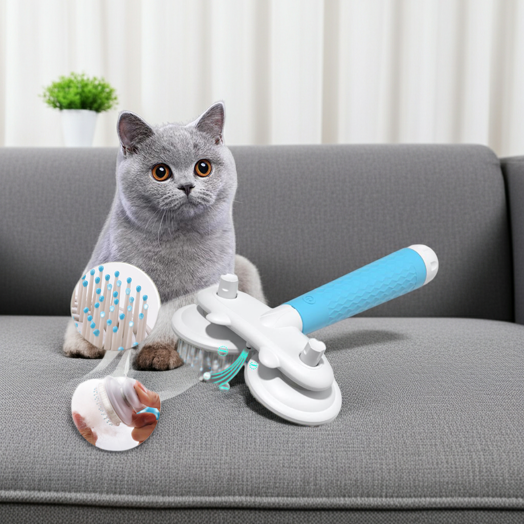 Self-Cleaning Pet Slicker Brush